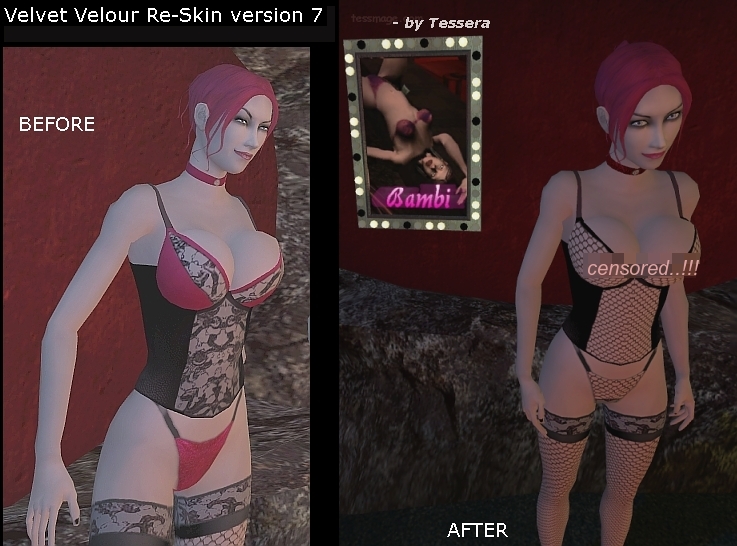 VELVET VELOUR -- High Resolution Semi-Nude Mod